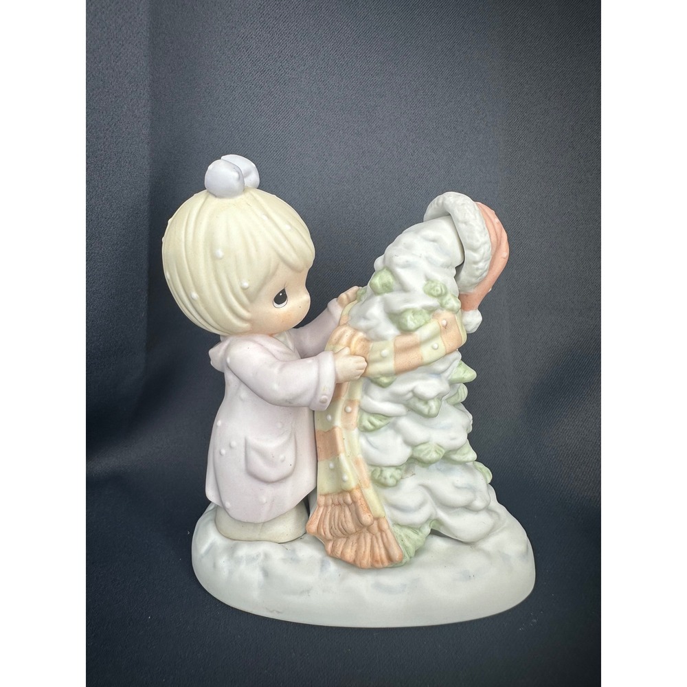 Precious Moments Have A Cozy Country Christmas Girl Tree Figurine 455873 1998